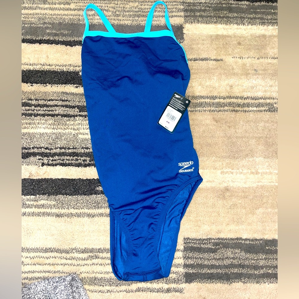Speedo Solid Flyback Training Suit Endurance+ One-Piece Sz. 6/32